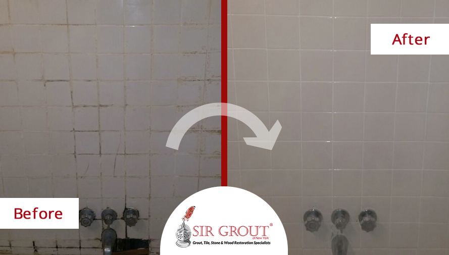 Ruined Shower in Upper West Side Home Gets Transformed in Just 4 Hours with a Tile Cleaning and Caulking Service