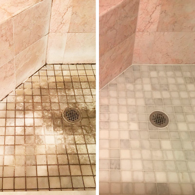 Shower Cleaning and Sealing Process