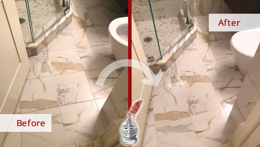 Before and After Picture of a Hard Surface Restoration Service in Upper West Side, New York